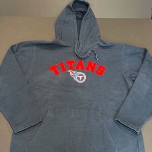 Tennessee Titans NFL Embroidered Logo Hoodie Navy Pullover Sweatshirt